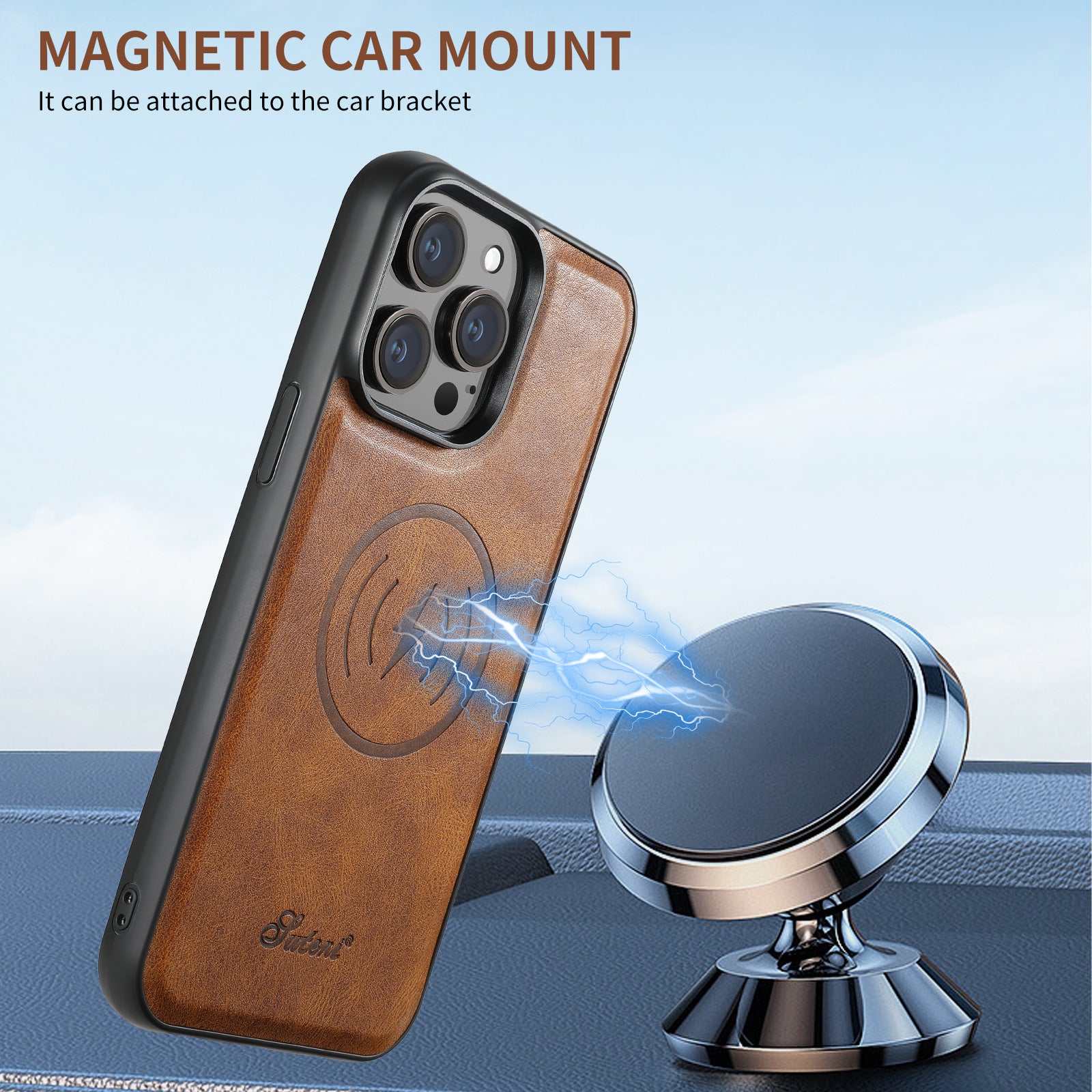 Magnetic Card Holder Two-in-one Wireless Charging Phone Case