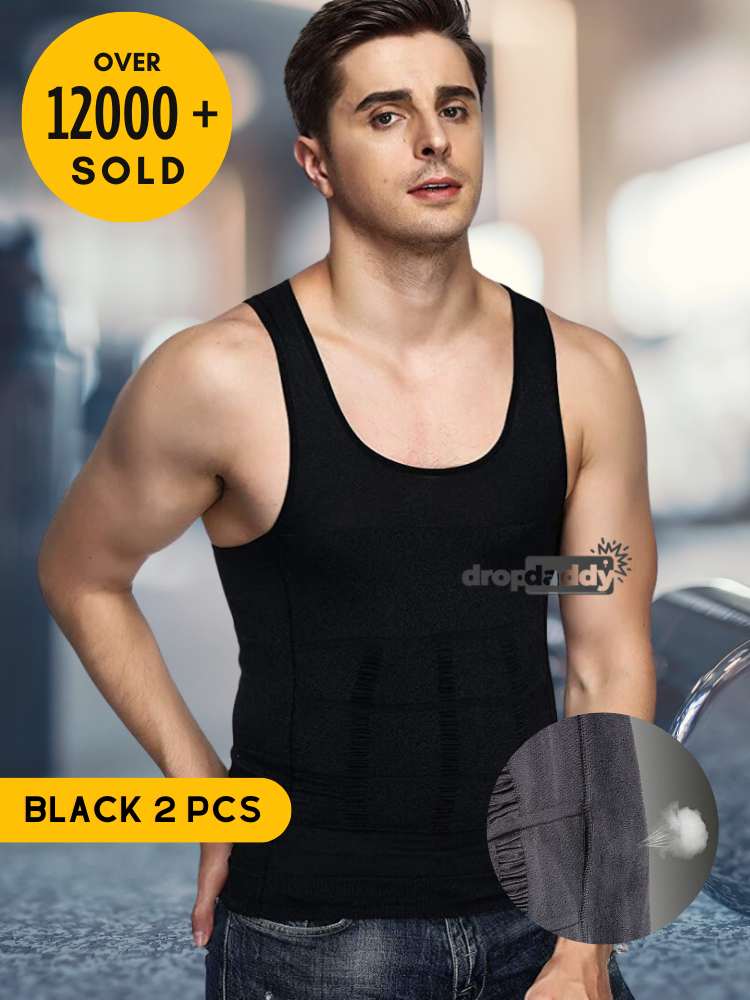 DropDaddy Men Tummy Vest Shaper