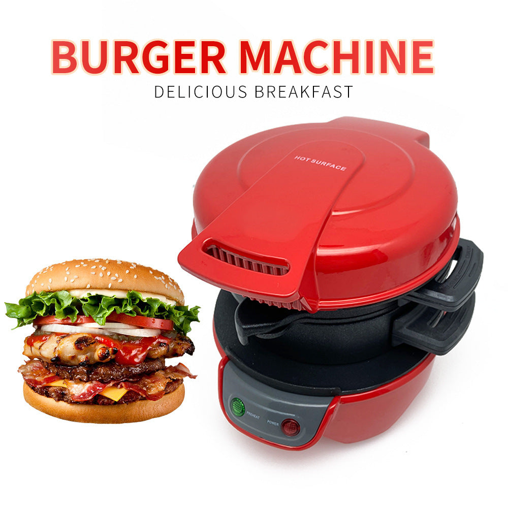 3-in-1 Breakfast Station: Hamburg Sandwich, Waffle, and Egg Cooker Machine