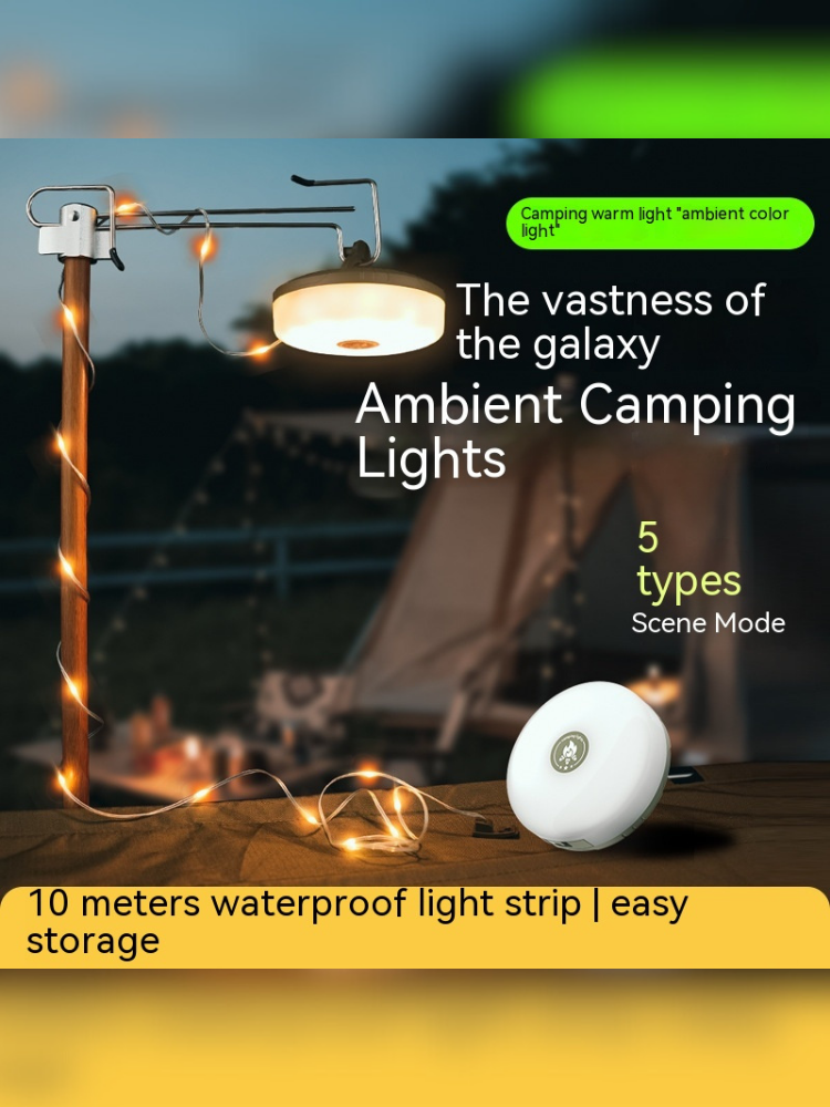 Lámpara LED Camping Tira Atmósfera 10M