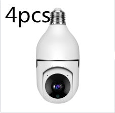 Smart WiFi Bulb Camera | 1080P, 4X Zoom | 5G Alarm & Home Security Monitor