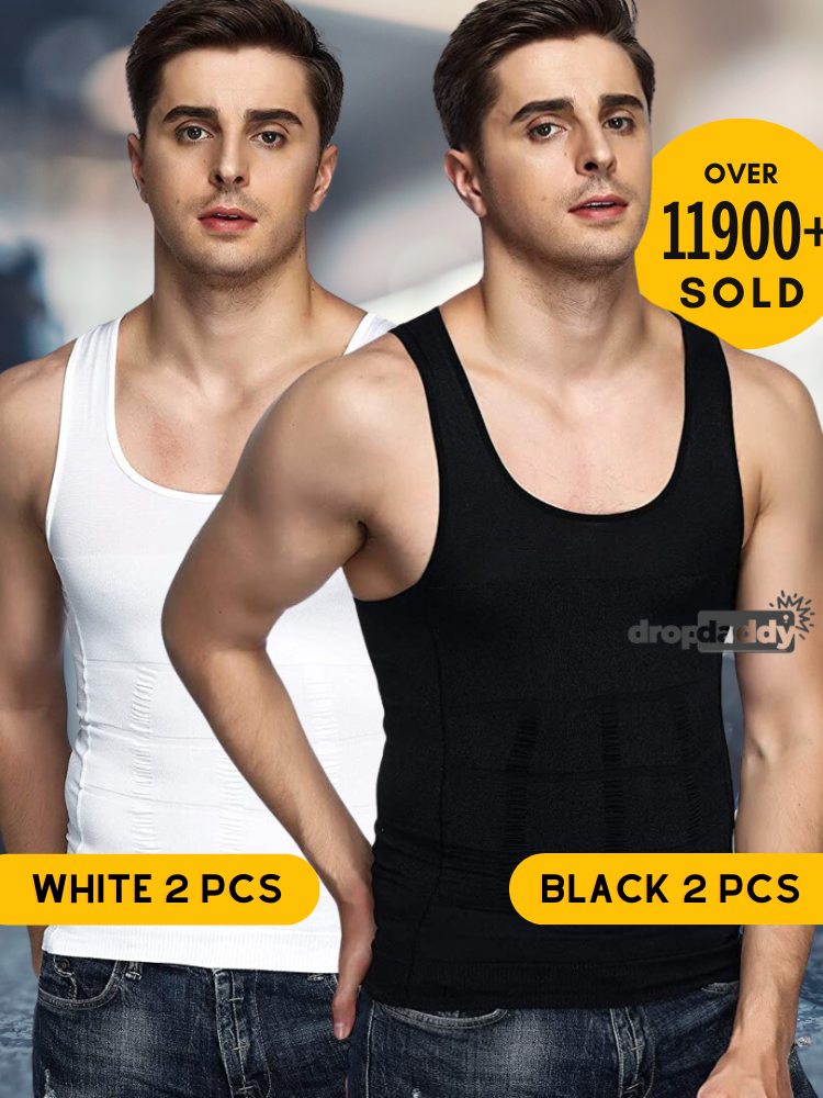 DropDaddy Men Tummy Vest Shaper