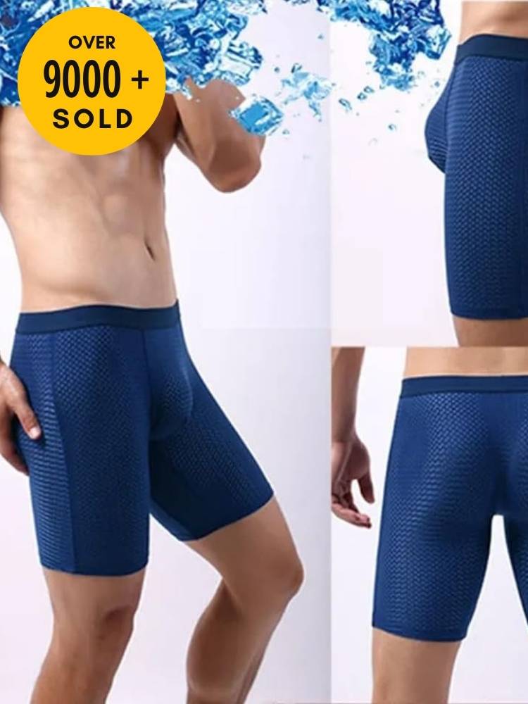 3er-Pack lange Sport-Boxershorts aus Bambusfaser – für ganztägigen Komfort