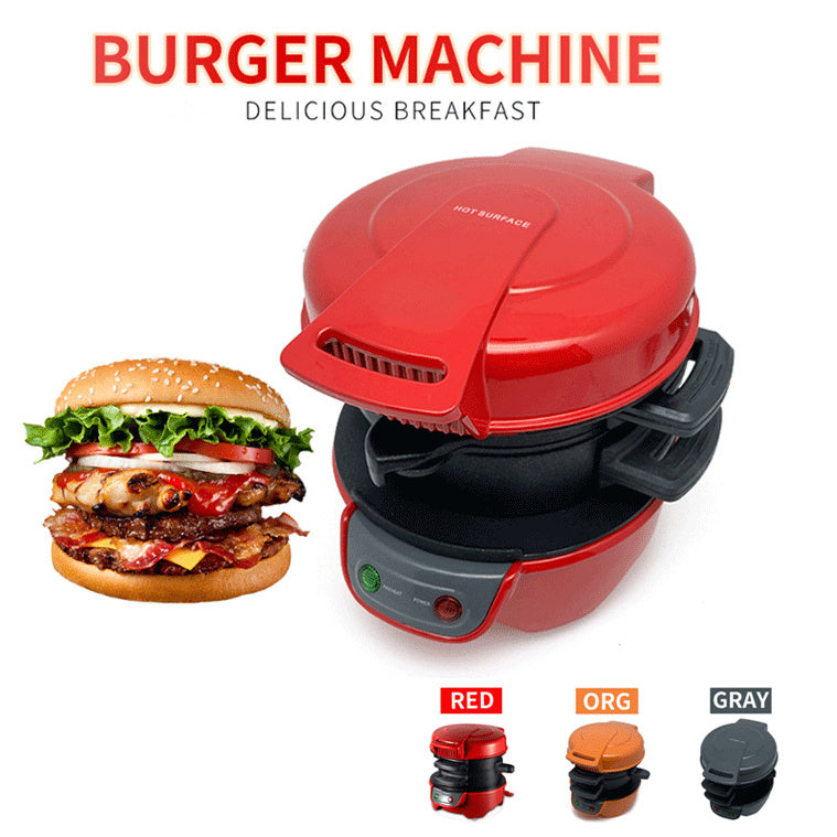 3-in-1 Breakfast Station: Hamburg Sandwich, Waffle, and Egg Cooker Machine