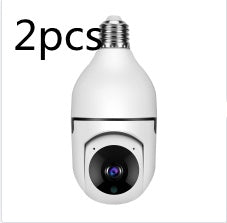 Smart WiFi Bulb Camera | 1080P, 4X Zoom | 5G Alarm & Home Security Monitor