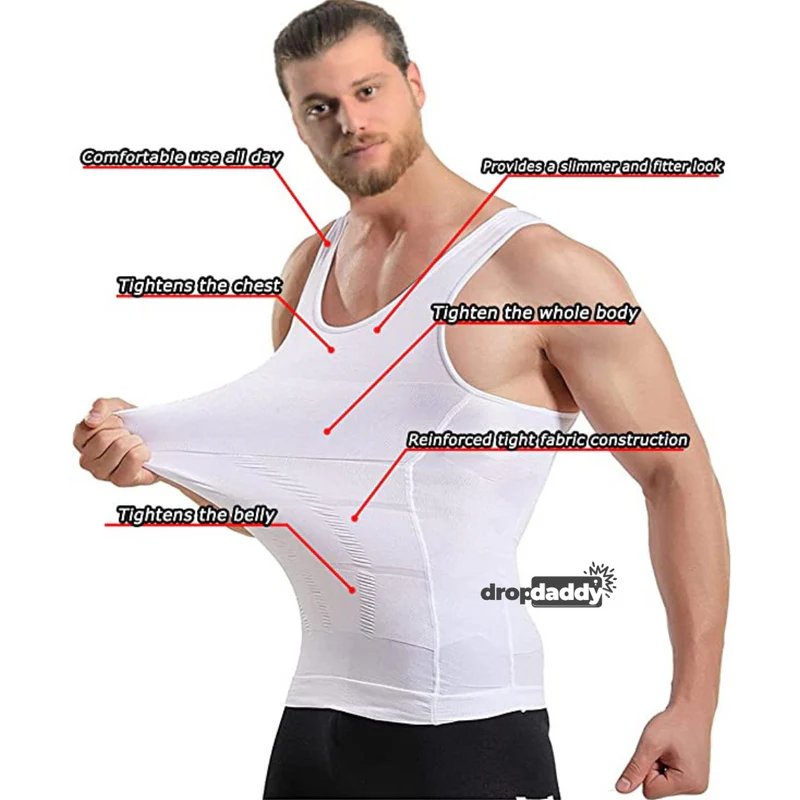 DropDaddy Men Tummy Vest Shaper